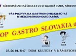 Veľký úspech na gastronomickej súťaži TOP GASTRO SLOVAKIA 2017 NÁMESTOVO